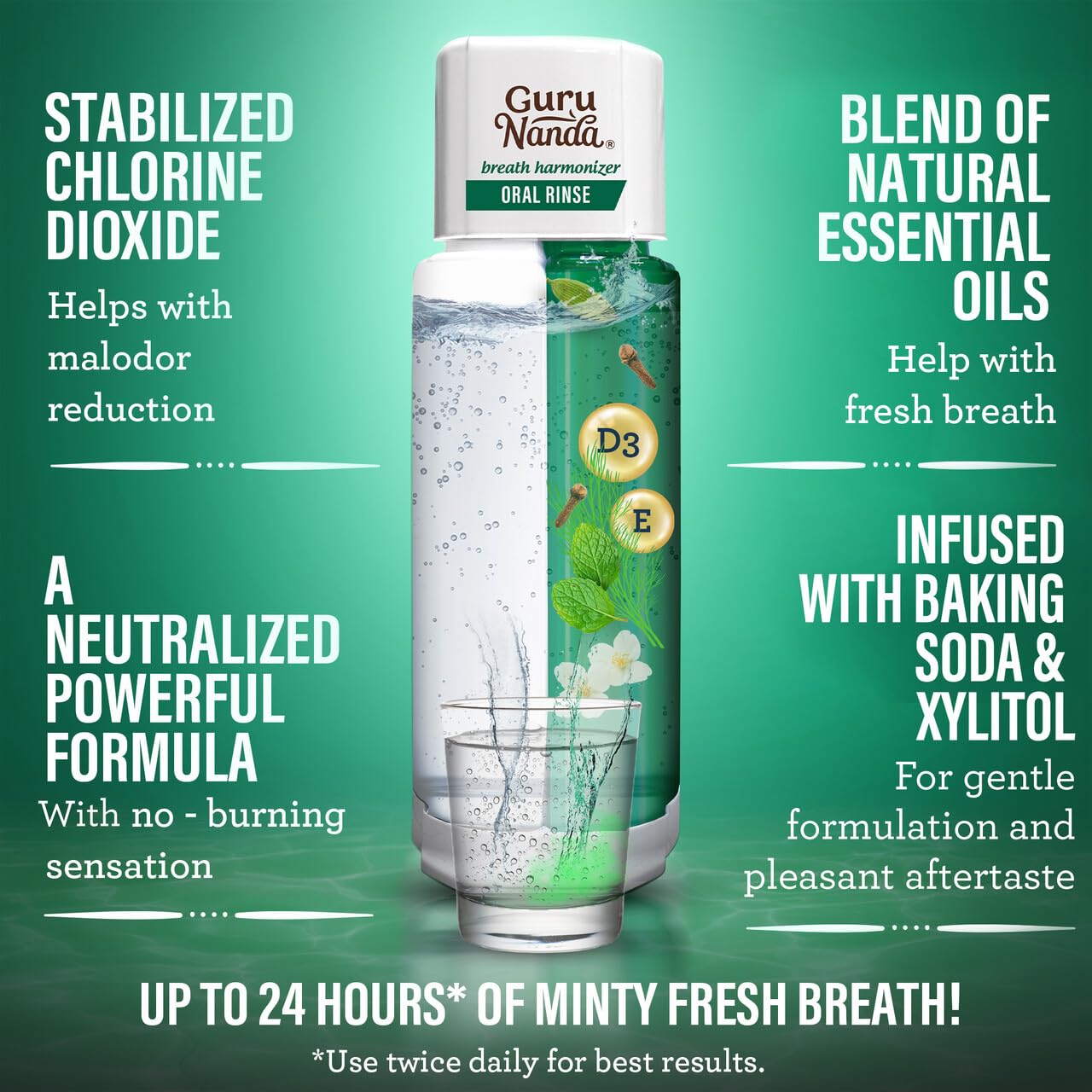 GuruNanda Neem Toothpaste with hydroxyapatite supports enamel care