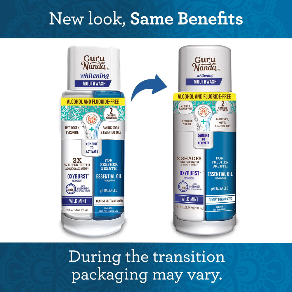 GuruNanda Oxyburst bubbles pour demonstrates fresh, efficient rinse.