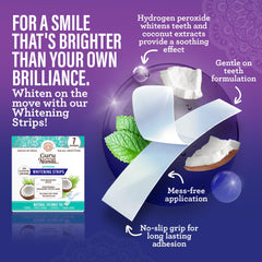 GuruNanda whitening strips help reveal a subtly whiter smile