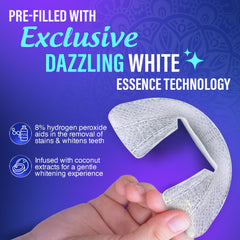 Ergonomic U-shaped trays provide comfortable, even contact on teeth