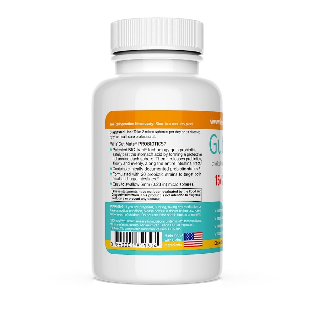 Gut Mate Probiotics travel pack for on-the-go gut support.