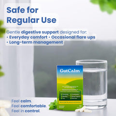 GutCalm aroma breath release captures peppermint scent signaling relief.
