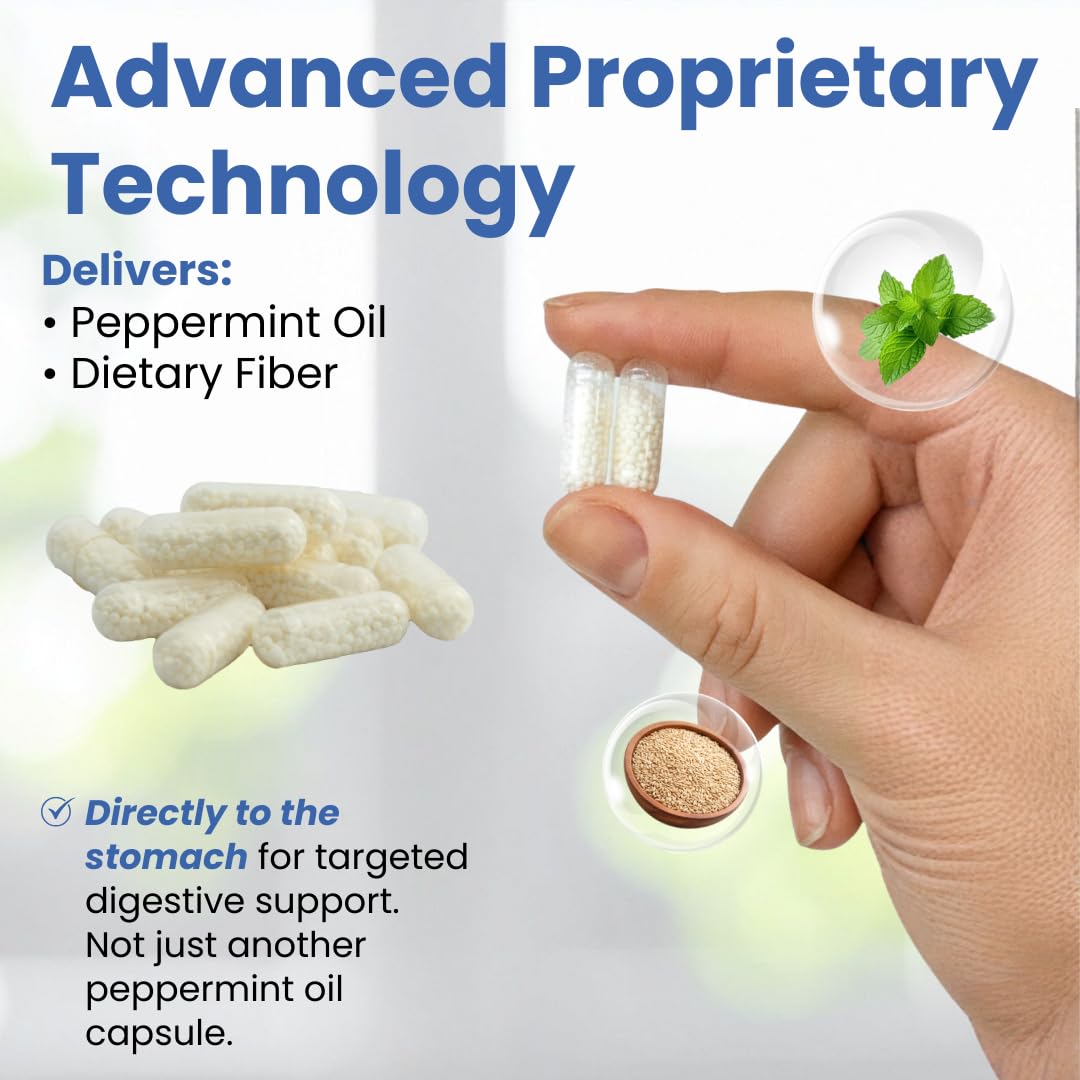 GutCalm peppermint oil spotlight for soothing aroma