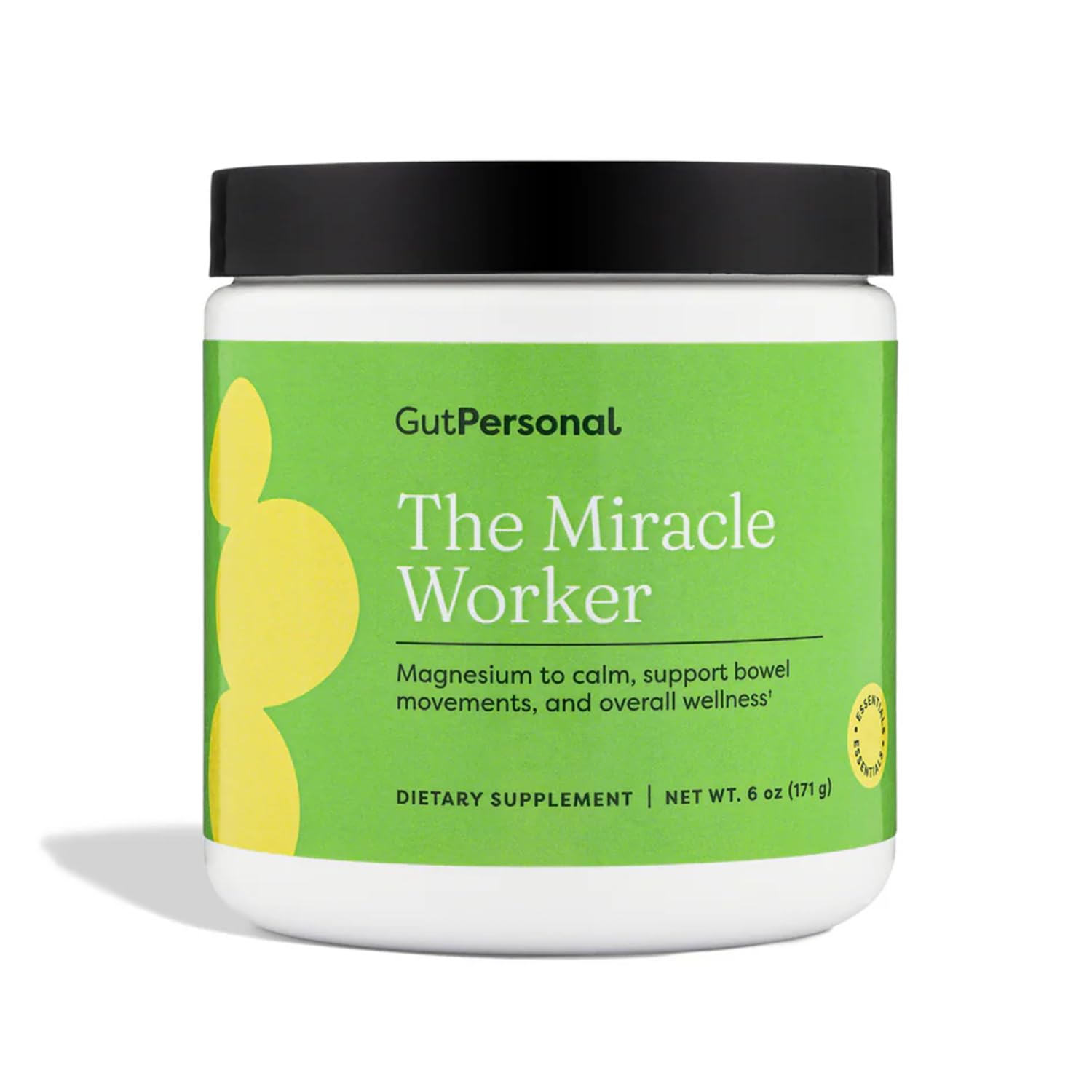 GutPersonal Miracle Worker bottle pour showing easy strawberry intake for sleep support