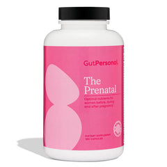 GutPersonal The Prenatal bottle with capsules for prenatal support.