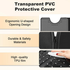Non-slip exterior with water-resistant interior for stable, easy cleaning