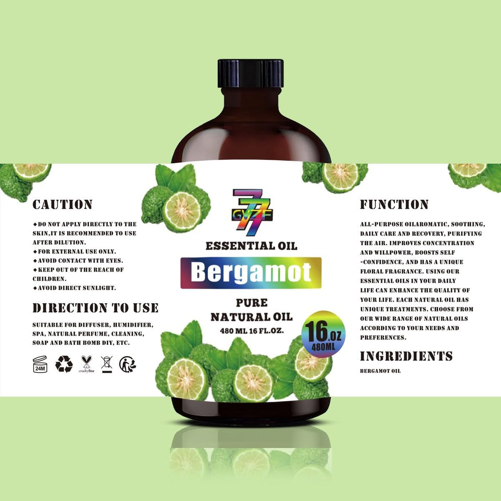 GV77ZF bergamot oil suitable for yoga, meditation and spa routines.