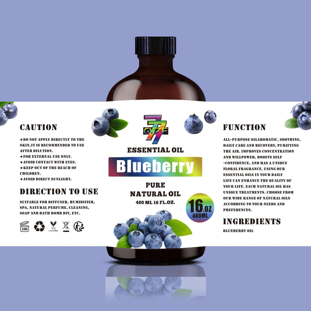 GV77ZF Blueberry Essential Oil in automotive diffuser for on-the-go scent.