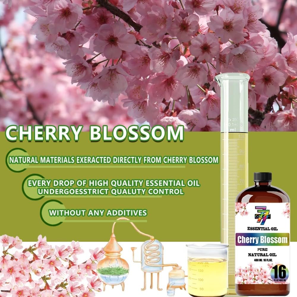 GV77ZF Cherry Blossom essential oil with rigorous testing for reliable scent.