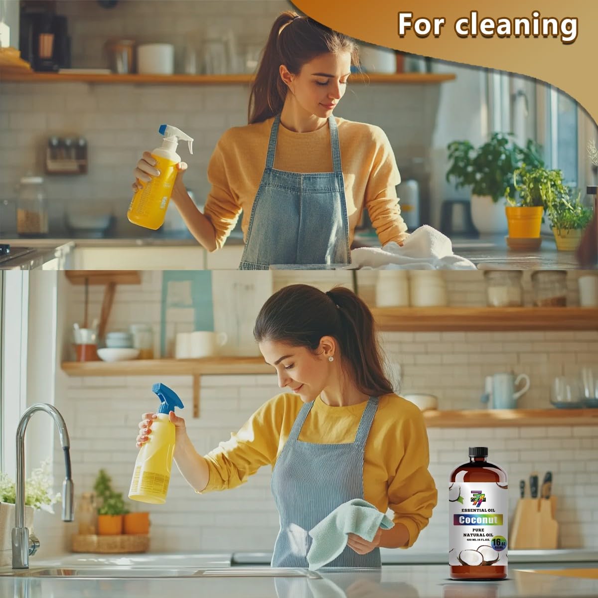 GV77ZF Coconut Essential Oil for cleaning products with fresh scent