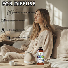 GV77ZF Coconut Essential Oil ready for diffuser application and ambient diffusion