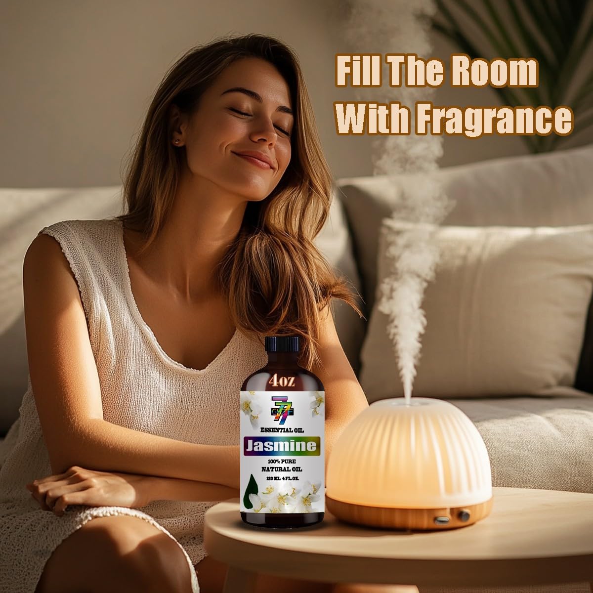 GV77ZF Jasmine oil in humidifier for a gentle home spa ambiance.