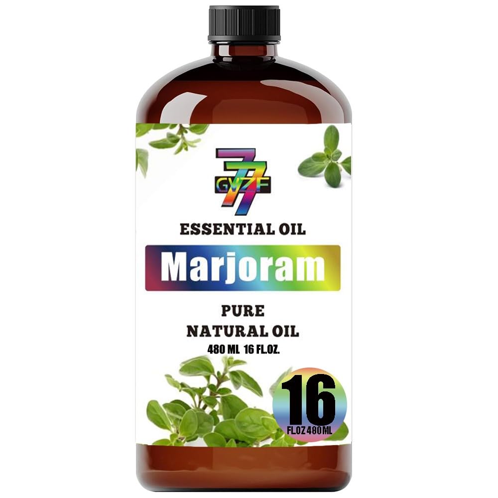 GV77ZF Marjoram bottle in a cleaning product setup
