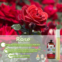 GV77ZF Rose Essential Oil bottle close-up with double seal