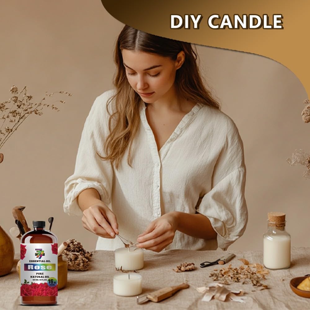 GV77ZF Rose Essential Oil used for candle making close-up
