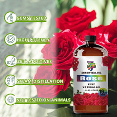 GV77ZF Rose Essential Oil in yoga/meditation setup for focus