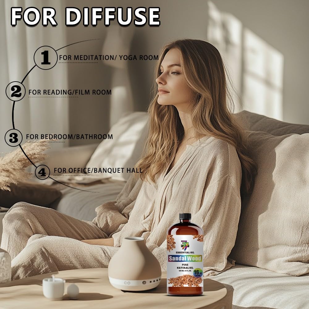 GV77ZF Sandalwood essential oil bottle protects aroma from UV exposure