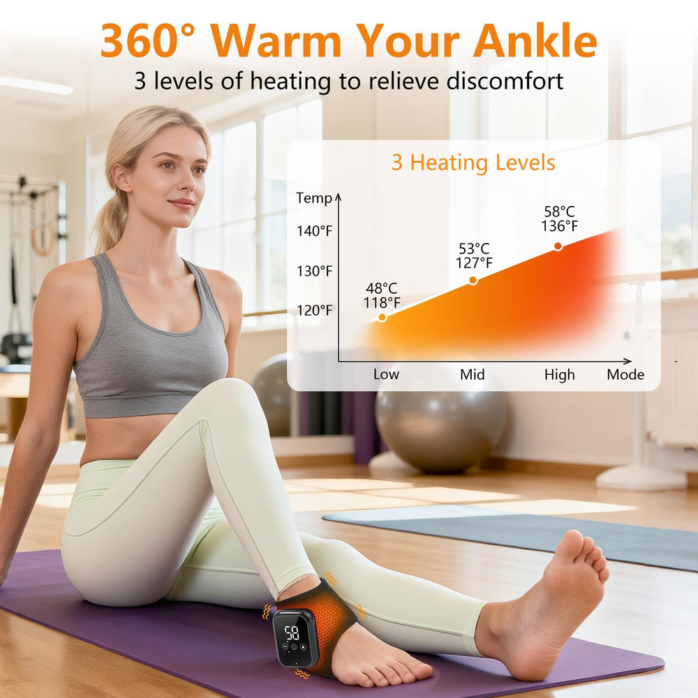 GVMSOR ankle massager adjustable Velcro strap fits most ankles securely