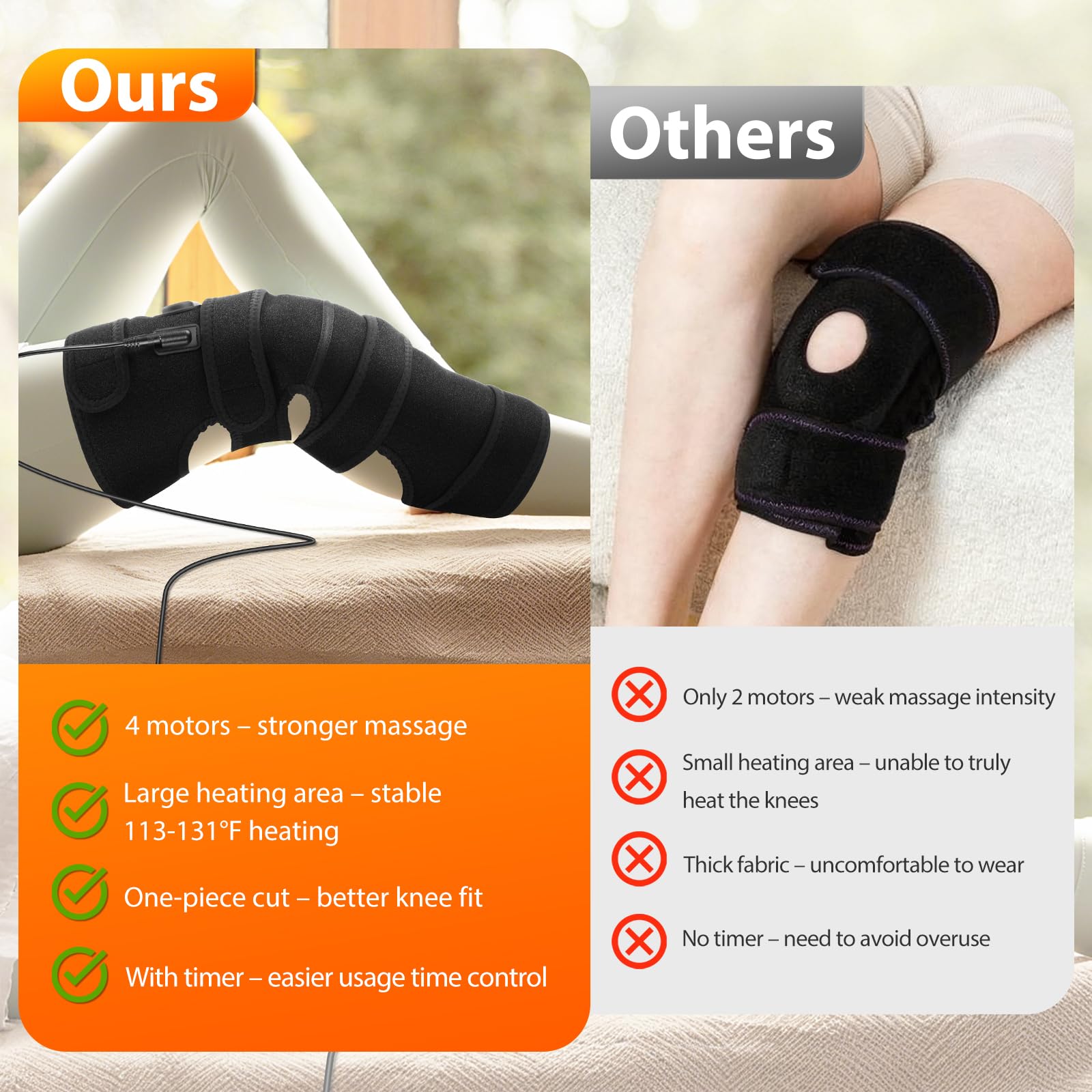 GVMSOR auto-shut-off and 15-minute timer for safe use.