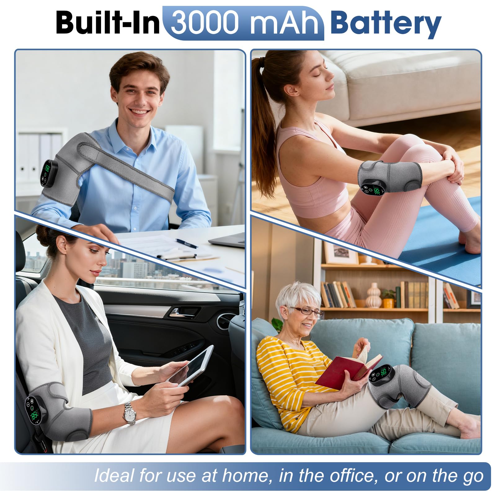GVMSOR elbow attachment with heat and vibration for enhanced mobility