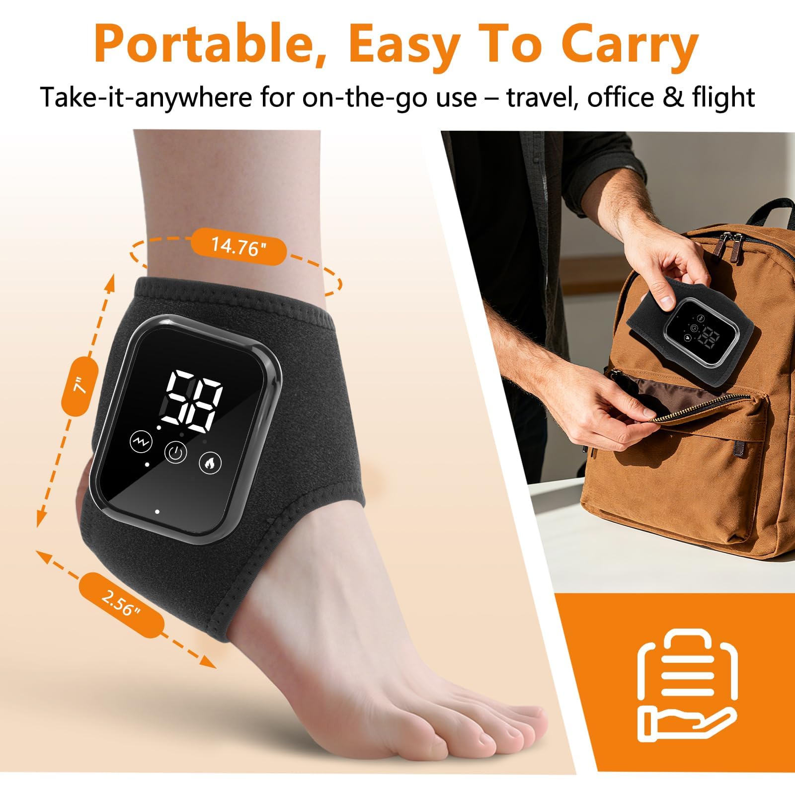 GVMSOR three heat levels customize comfort during use