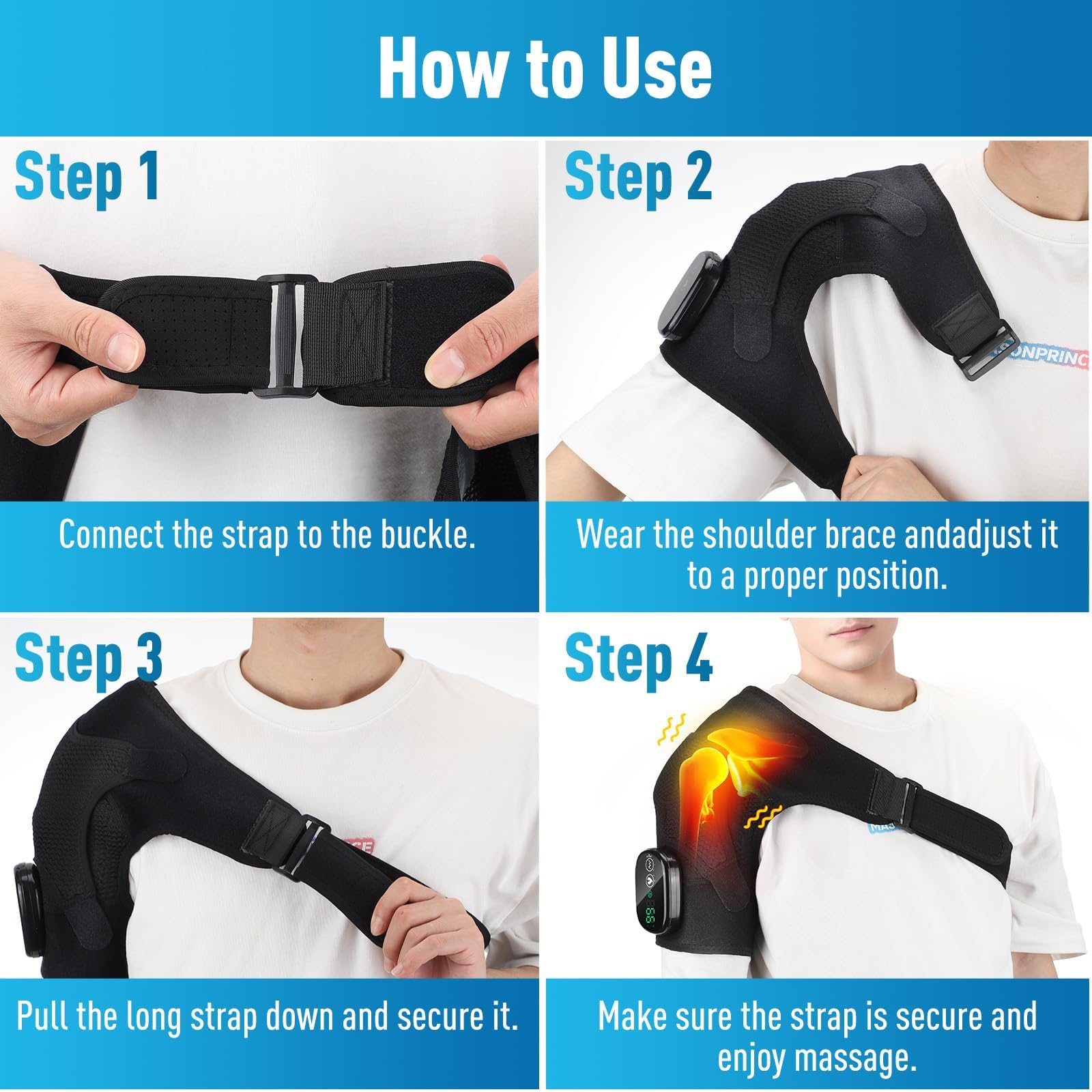 GVMSOR wearable on either shoulder for versatile use.