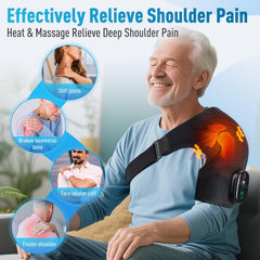 GVMSOR shoulder wrap with heat highlighting its comforting warmth and soothing therapy.