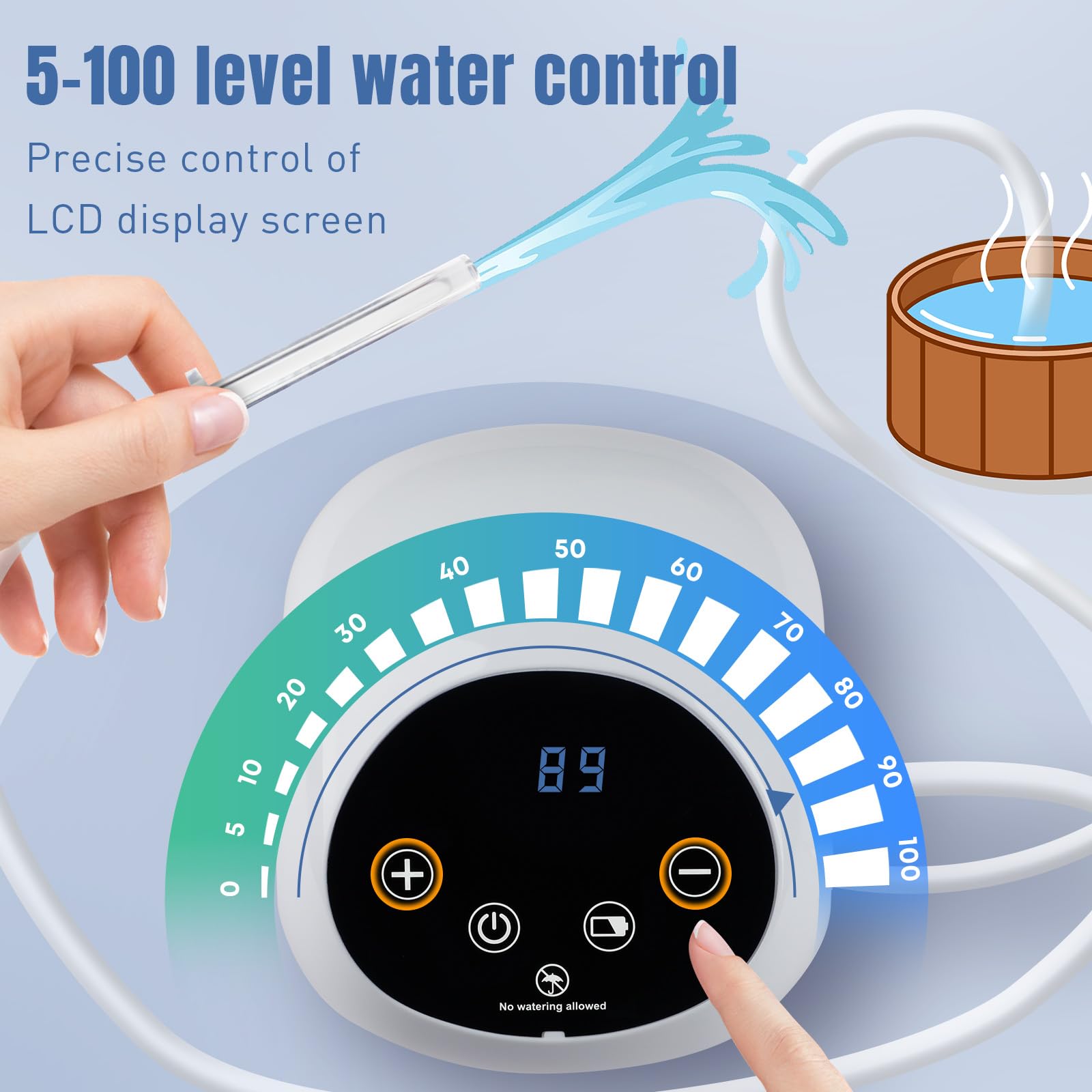GVPIPYS enema kit external water connection showing flexible preparation setup
