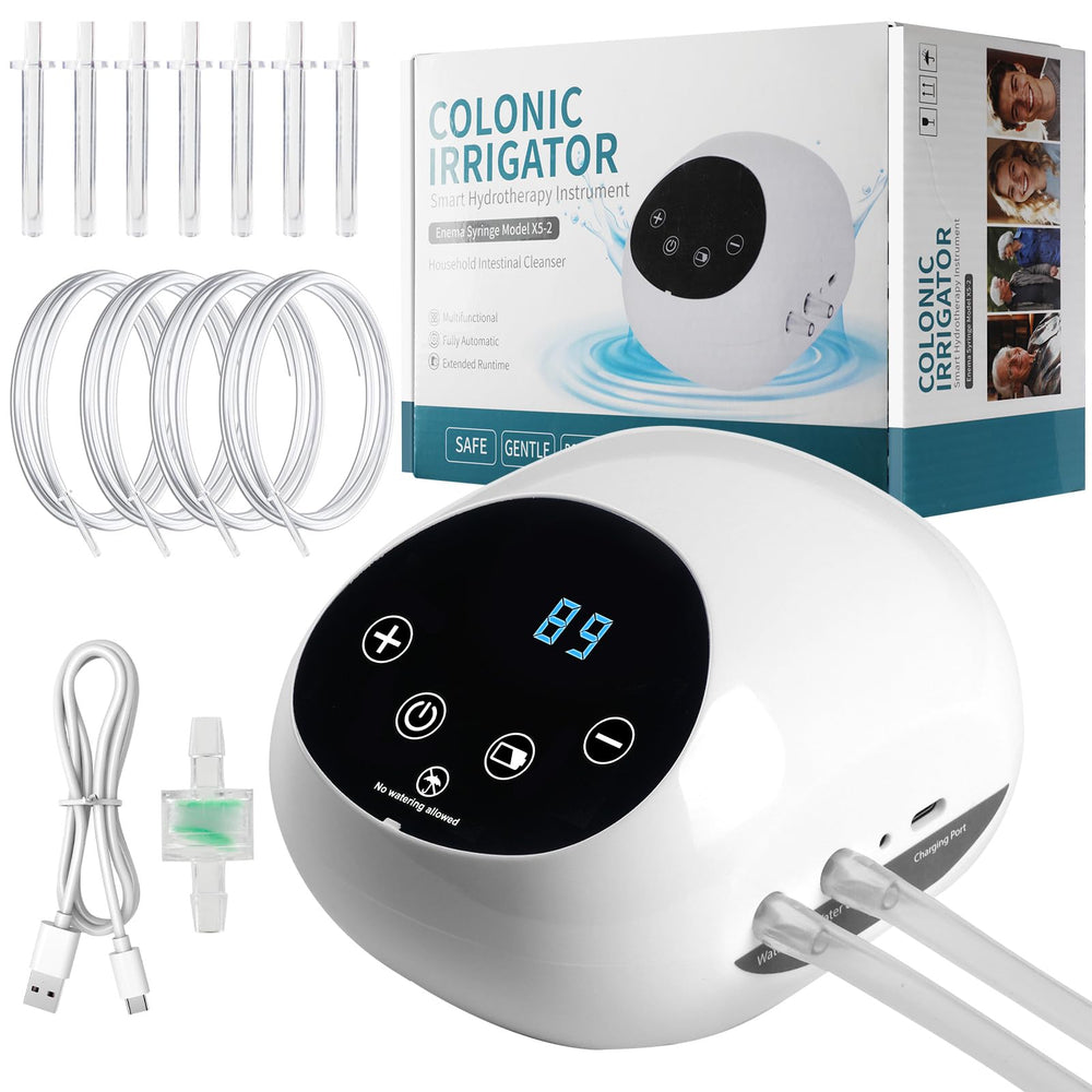 GVPIPYS electric enema kit pump-flow with adjustable delivery for controlled use