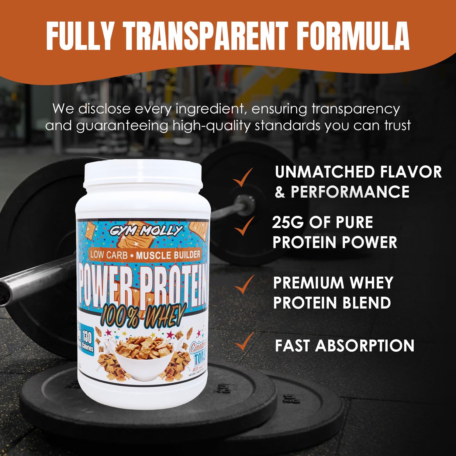 Gym Molly cinnamon flavor powder with inviting aroma and smooth texture.