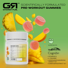 USA Made and GMP Certified label on Gymrat Fuel packaging.