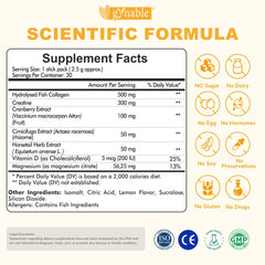 Gynable cranberry-horsetail ingredients image highlights urinary health support