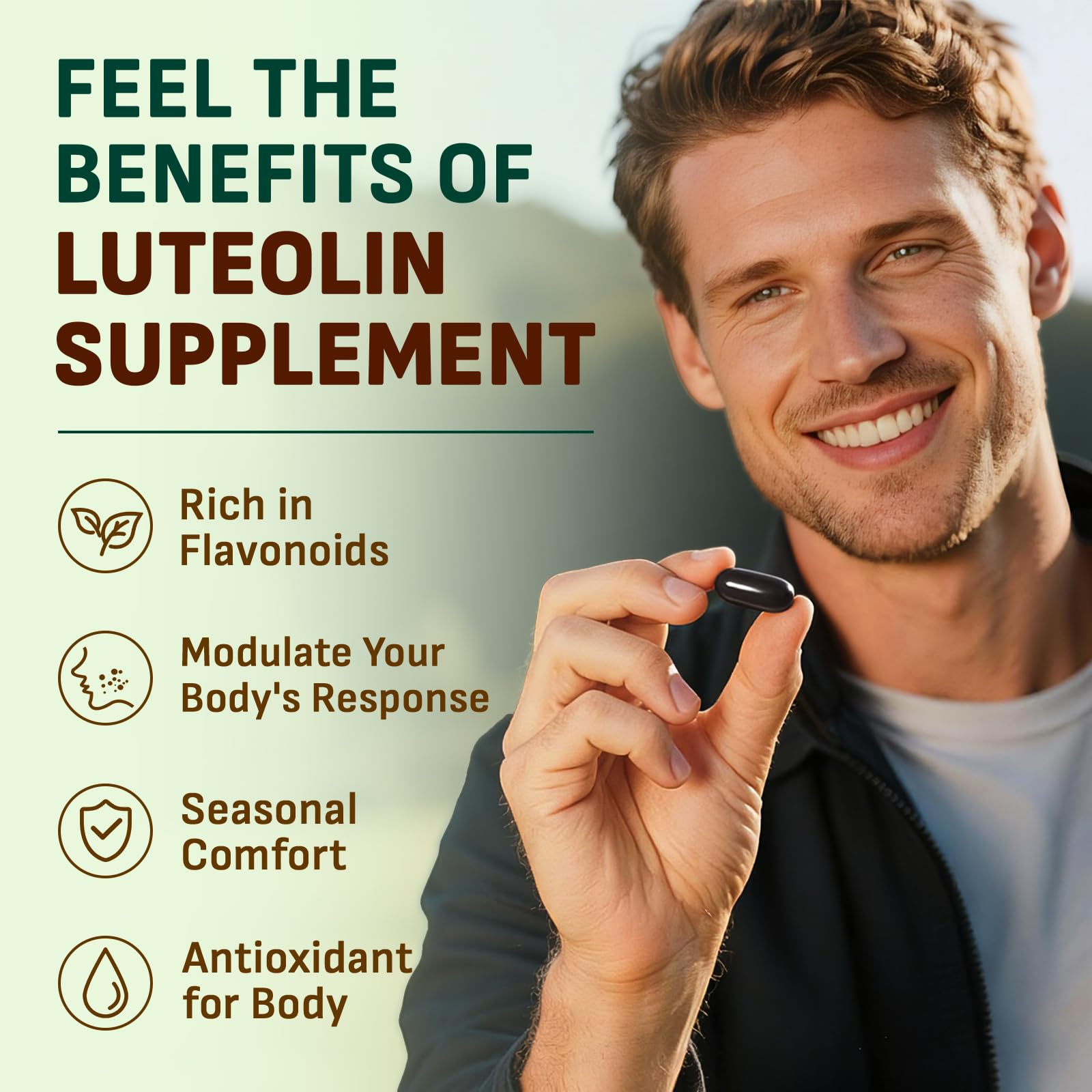Visual of luteolin, rutin, and PEA ingredients in Gyumolics formula