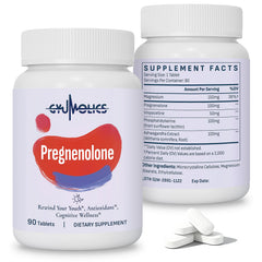 Gyumolics pregnenolone 100mg bottle front view for cognitive wellness