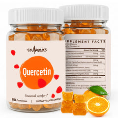 Gyumolics Quercetin for Kids bottle front with kid-friendly vegan gummies for daily wellness