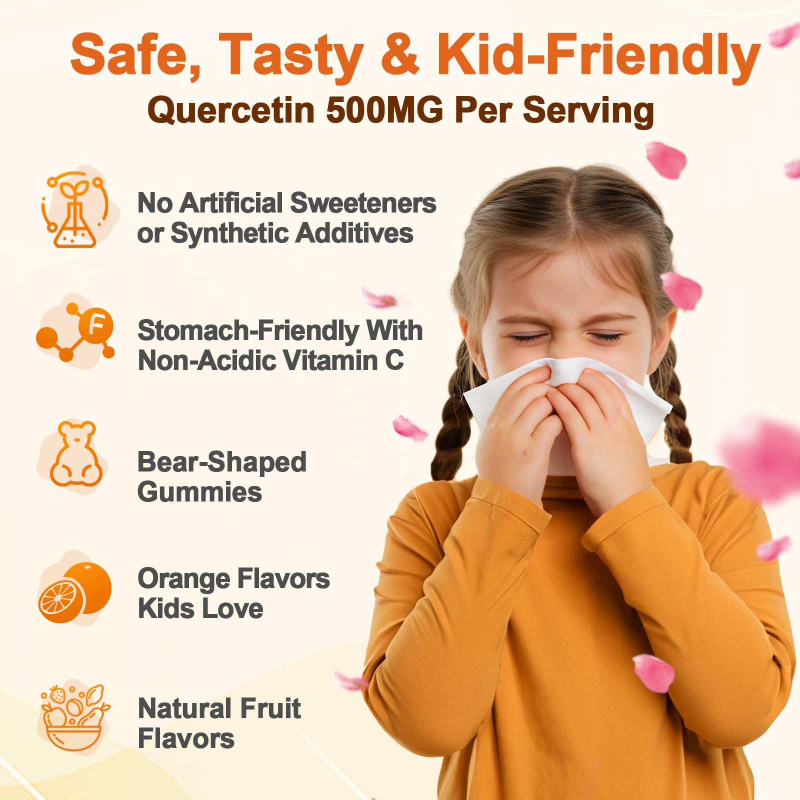 Gyumolics Quercetin for Kids bromelain ingredient panel close-up for transparency