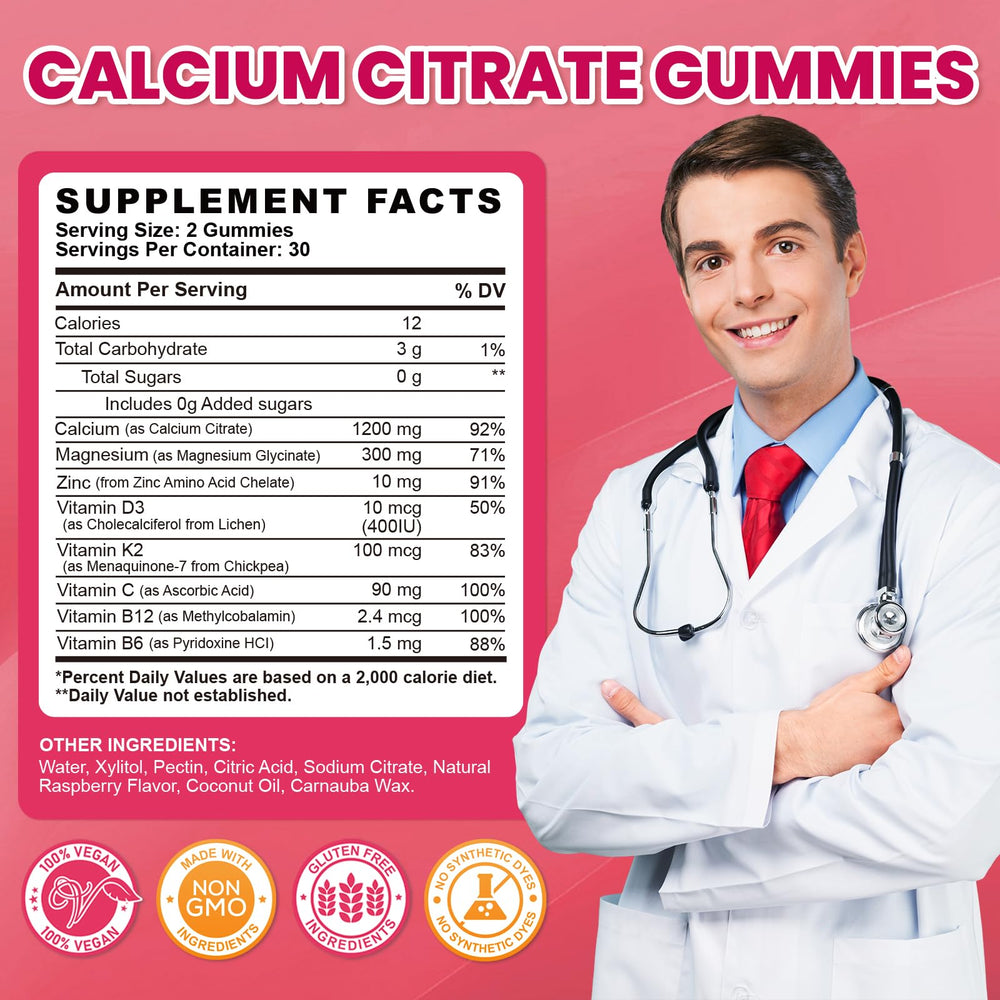 GZ HAOYUAN Calcium Citrate Gummies multivitamin blend supports everyday wellness.