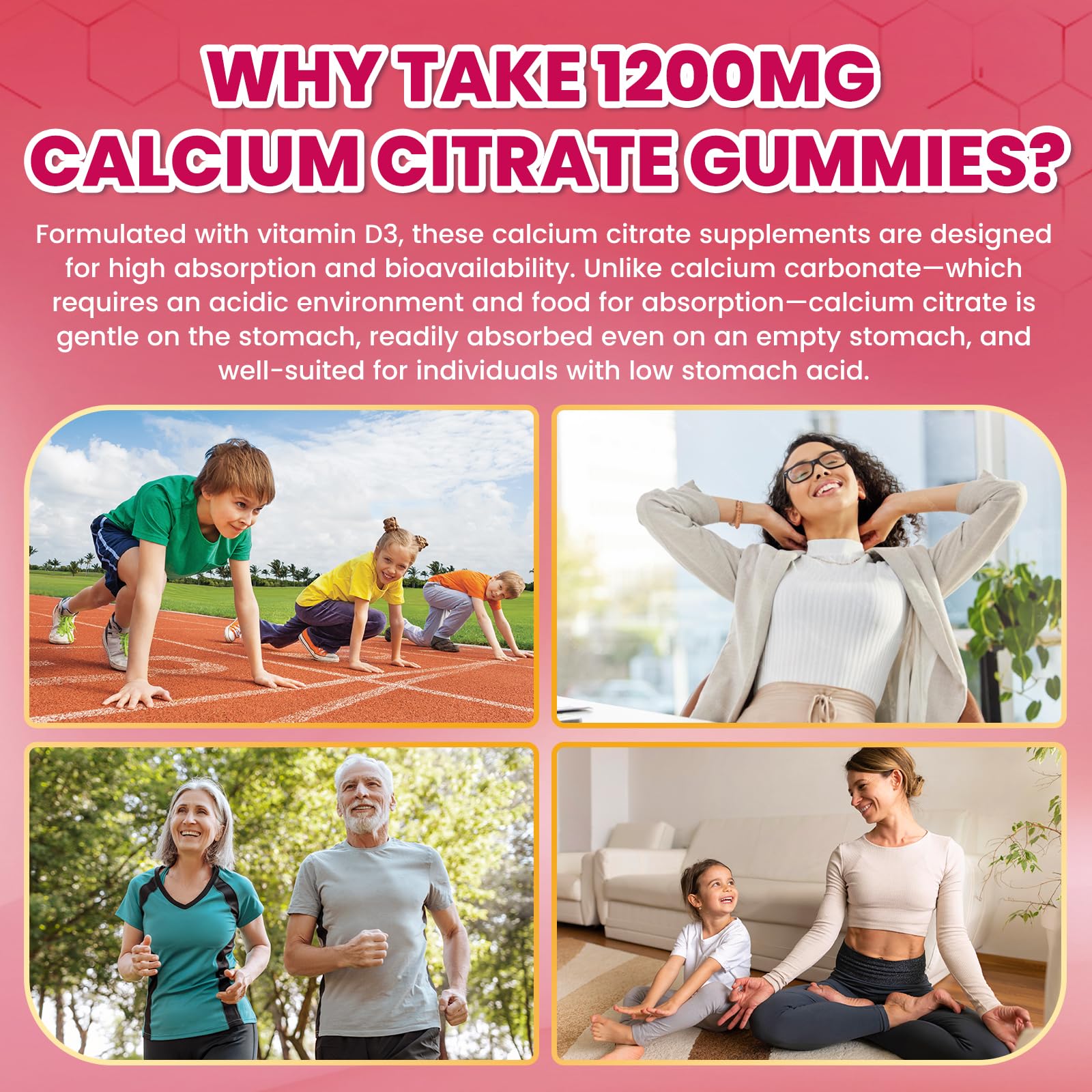 GZ HAOYUAN Calcium Citrate Gummies raspberry flavor invites pleasant supplementation.