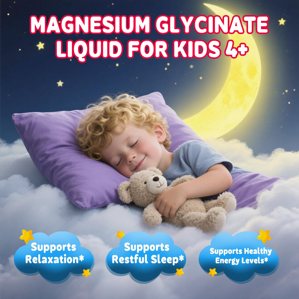 GZ HaoYuan Kids magnesium drops dosed spoon showing measurement