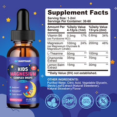 GZ HAOYUAN kids magnesium drops strawberry flavor for calm focus