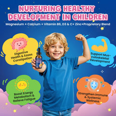 GZ HaoYuan Kids Magnesium Liquid Drops strawberry flavor makes daily intake tasty.