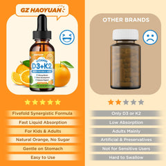 GZ HaoYuan D3 K2 with calcium and zinc for daily development