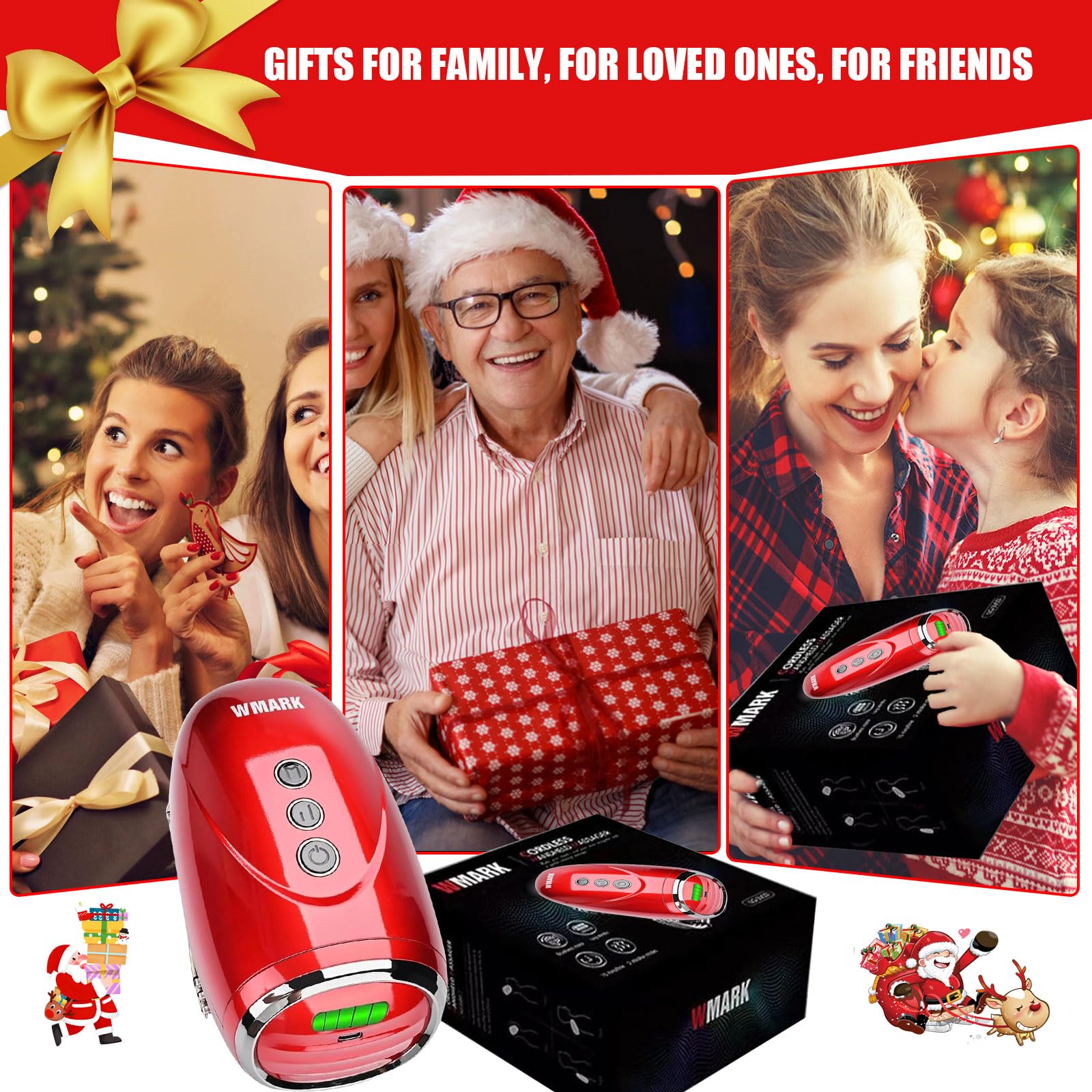 Gzbdz massager in red color highlighting bold design