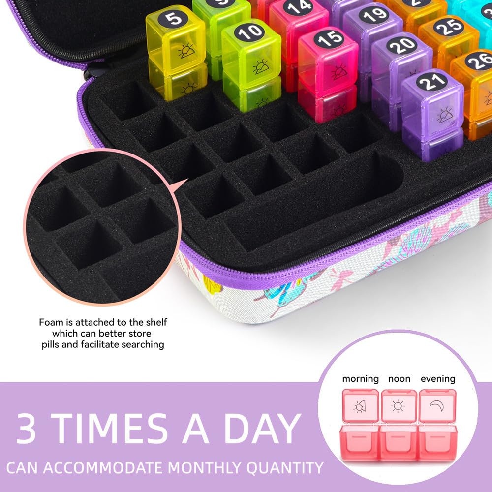 GZWENHAN 31-day compartments with three daily dose slots