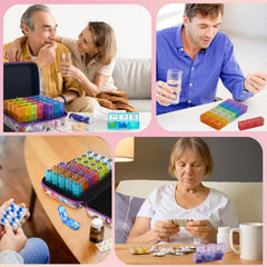 GZWENHAN easy-access compartments support daily medication checks