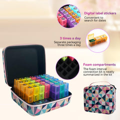 GZWENHAN hard-shell case keeps medications secure during travel