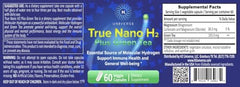 Close-up of True Nano H2 Green Tea capsules for easy daily intake