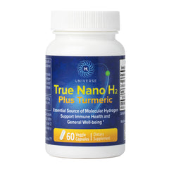 H2 Universe True Nano H2 Turmeric bottle for daily energy and focus