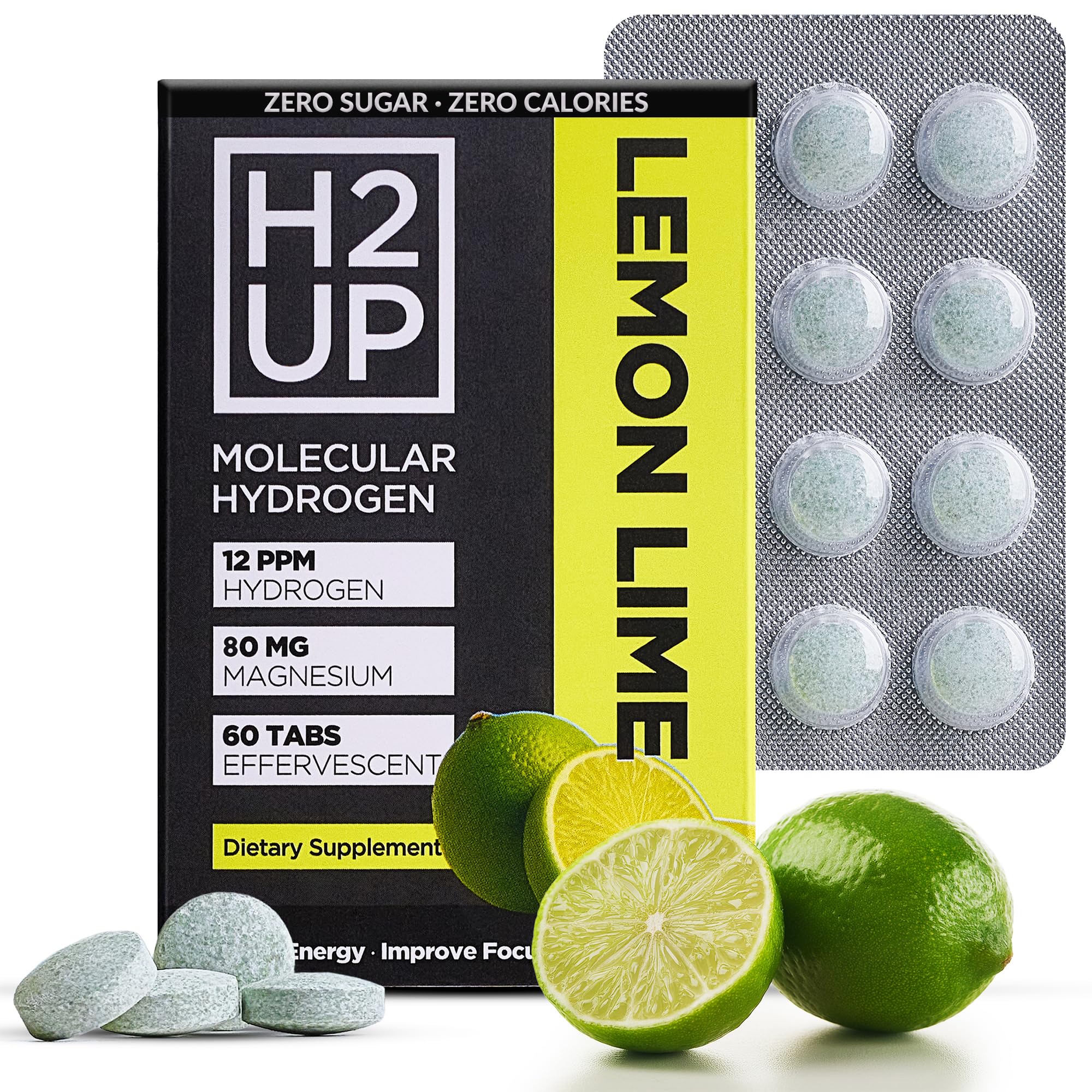 H2UP sugar-free tablets in package enable clean hydration