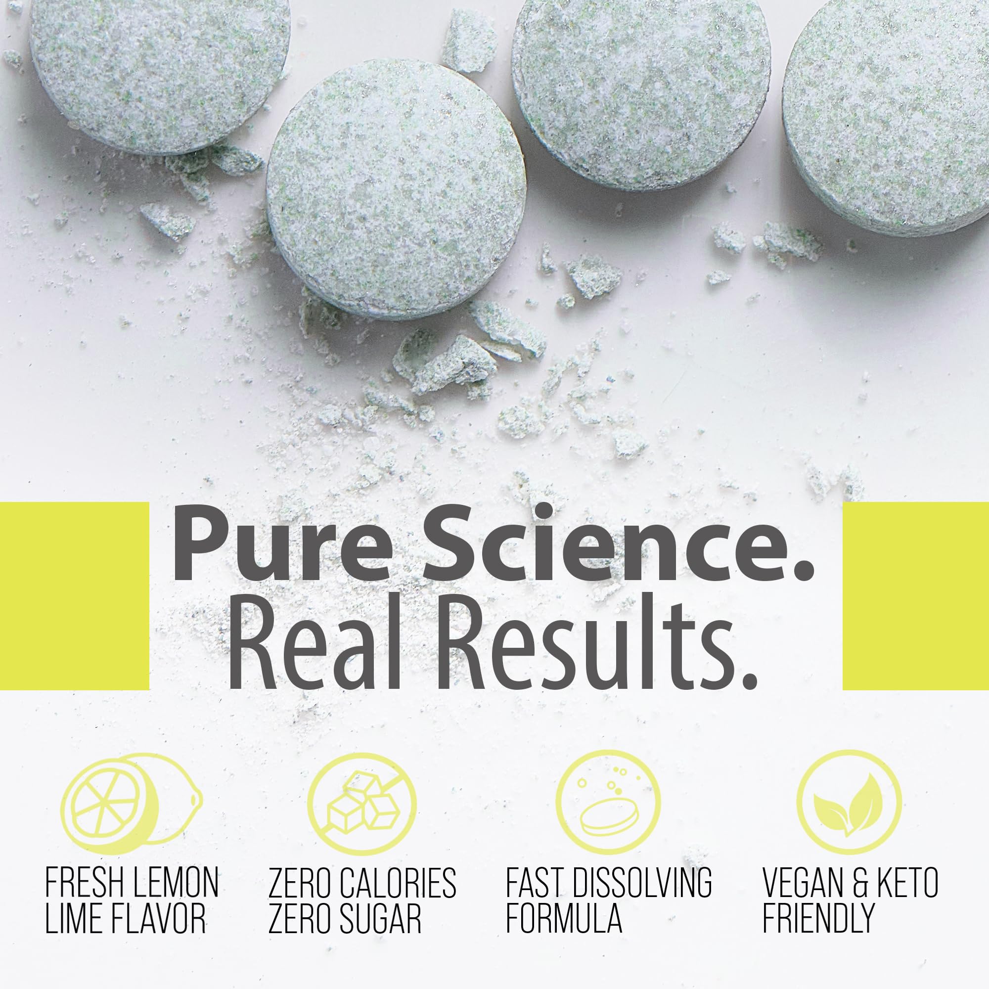 H2UP tablets dissolving in water for daily hydration